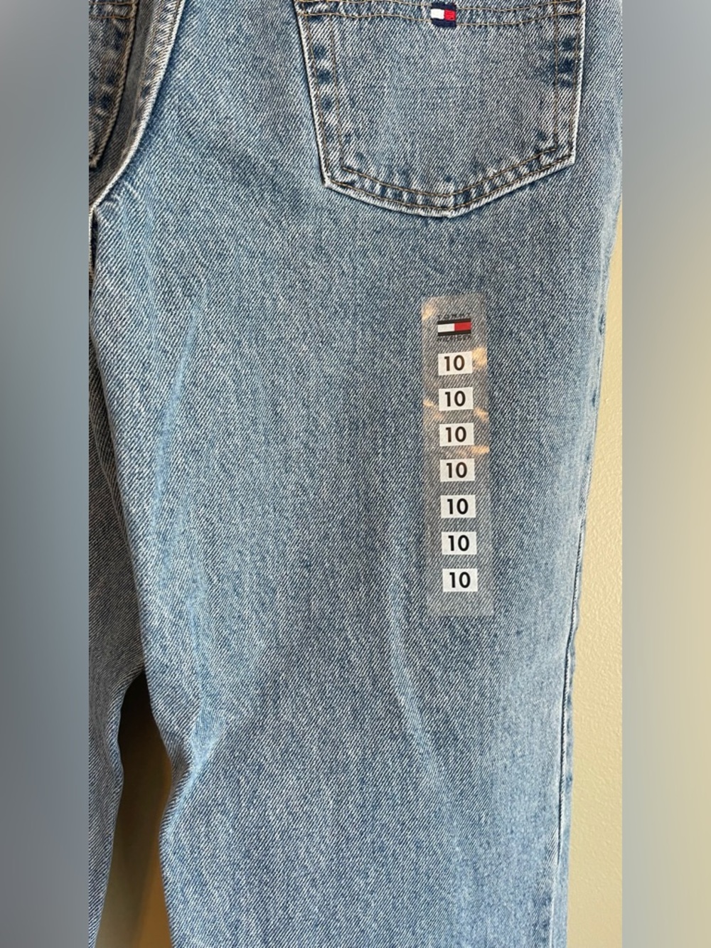 NWT Y2K Deadstock Tommy Hilfiger Perfect T High Rise Mom Straight Leg Jeans - Picture 7 of 13
